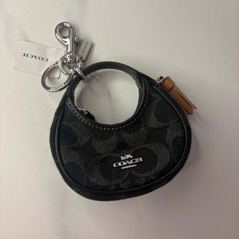 Coach Carmen Bag Charm in Signature Denim